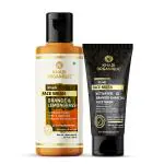 Khadi Organique Orange & Lemongrass Face Wash And Activated Bamboo Charcoal Face Mask