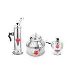Mr. Cheff Puttu Cooker + Puttu Maker + Chiratta Puttu Maker Stainless Steel Steamer