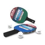 Stag Iconic Fusion Series Table Tennis Set Professional Ping Pong Rackets with ABS Balls