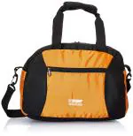 DE VAGABOND Orange Black Polyester Travel Duffle Bag (minicruch _1_orange black)