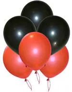Grand Shop Red, Black Rubber Toy Balloons