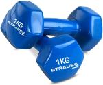 Strauss Vinyl, Blue Vinyl Dumbbell (Set Of 2)
