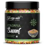 FROZEN NUTS Colour Saunf | Sweet Color Fennel Seeds For Cake Decoration | Mouth Freshner Jar Pack (900g)
