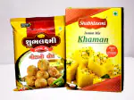 shublaxmi   ready to cook gota mix, Pure Veg Heat and Eat Indian Meal, Pack of Two 400g each 1 gota 1 khaman