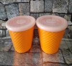 N M Z Ceramic cone shape icecream bowls with spoons ,pack of 6 pc,...Beautiful box packing-A8