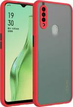 Amosite Designed Smoke Mattefinish Mobile Back Cover for Oppo A31 Red