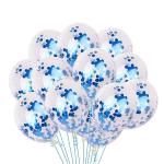 AMACO Blue Confetti Balloon - 30Pcs Blue Glitter Balloons For Decoration Kids, Adults | Confetti Balloons For Birthday (Blue confetti Balloons for Boys)