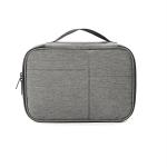 SUKHAD Grey Travel Universal Cable Organizer Cases Electronics Accessories Storage Bag - 11 X 7.5 X 3.3 Cm