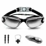 SLOVIC Anti-Fog Swimming Goggles Universal Fit Leak-Proof Padded Frames and UV-Protection Lens