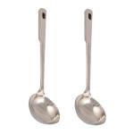 Stainless Steel Cooking and Serving Chamchaand ,MultiColour Kitchen Tools, MultiColour (Pack of 2)