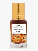 Menjewell Fragrances Amber Musk Long Lasting 5ML Floral Attar (Amber)