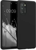 KrKis Motorola G52, Moto G52, Motorola Moto G52 Black Rubber Grip Case Back Cover