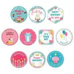 Festiko Happy Birthday Stickers (100 Pcs)