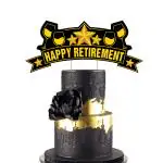 Zyozique Happy Retirement Cake Topper Retirement Cake Decoration Picks for Retired Party