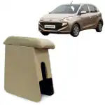 Assets Drive Armrest Hyundai Santro Custom Fit Wooden Console/Armrest Heavy Duty Color Beige