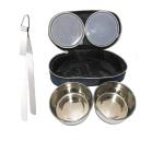 First Front Stainless Steel Roti Chimta Tong With 2 Pcs Bag Lunch Box and Multicolour, Pack of 2
