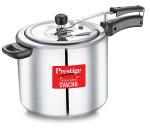 Prestige Silver Aluminium Nakshatra Plus Svachh Inner Deep Lid Pressure Cooker For Spillage Control - 10 L