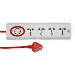 JORJIS DUA 2-Pin 2-Meter Extension Board with Indicator/Spike Guard/Multi-Plug Adapter | Flex Box | Multi-Purpose with International Socket Extension Board