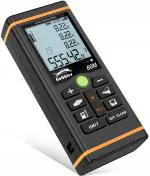 Gobbler Plastic Laser Distance Measurement Device with Carry Pouch - Black - GB LD 60m