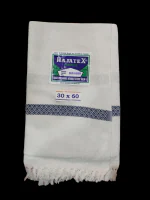 Lafabriqueind pure cotton, light weight Rajatex Bath Towel for Men & Women, White color, Pack of 1