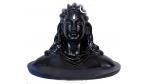 Navyaksh- NAVYAKSH Resin Idol Adiyogi Shiva Shankara, Home Temple Or Car Dashboard Statue Decorative Showpiece - 12 cm (Marble, Black)