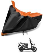 Auto Hub Bike Body Cover for Suzuki Avenis , Dustproof UV Protection water resistant Custom Fit Cover-(Black-Orange )