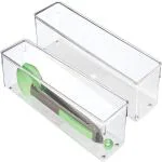 INKULTURE Transparent Drawer Storage Box Ideal for Organizing Kitchen Drawers, Offices, Desks, Kitchen Utensils, Cosmetics and Bathrooms (9706)