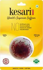Kesari Saffron Original Pure & Natural | Kesari Saffron Next | Finest A++ Grade Saffron for Pregnant Woman | Kesar Original Kashmiri for Health, Beauty & Cooking, All Red Premium saffron 250 Milli Gram (mg) Pack of (1)