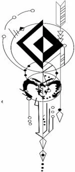 Ordershock Waterproof Geometric Aries Temporary Body Tattoo