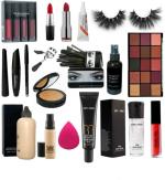 Toroka Women Makeup Kit Combo (Lipstick, Eyelash, Eye Shadow, Brush)