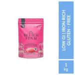 The Better Flour - Iron Rich Beetroot Atta | Robust Red Blend | Gluten-free | Iron Rich | Beetroot, White Chickpea, Sorghum (Indian Millet) Flour | Easy to Cook Multipurpose Atta (1Kg)