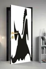 Qth Line Art Dor-1454 Design Door Sticker