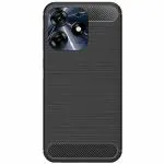 Fastship Silicone Hybrid Rubber Case Back Cover for Tecno Spark 10 Pro - Black