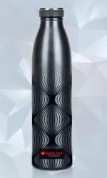 NIRLON Milk Vacuum Insulated Flask | Hot and Cold Water Bottle | Thermosteel Bottle for Office, Home, Travel [Milk Bottle Bubble 750ml]