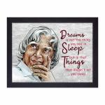 Masstone APJ Abdul Kalam Painting With Quotes in Frame | Wall Art Painting Office (35X28 CM) | APJ Abdul Kalam Famous Motivational Quotes Framed | Inspirational Quotes for Wall Study Room