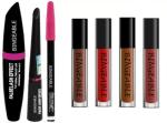 BINGEABLE...ENJOY THE DIFFERENCE Beauty Eyeliner Mascara Eyebrow Pencil And Red Mini Long Lasting Lipstick (Set Of 5)