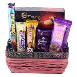 SurpriseForU Creamy Dairy Milk Silk , Dark Fantasy With Designer Basket Gift | Chocolate Gift | Chocolate Basket Hamper | 784