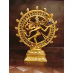 vgocart Brass Lord Natarajar Statue | Lord Shiva Dancing Natarajar Murti Idol 9 Inch