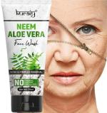 KURAIY Amazing NEEM ALOE VERA Facial Cleanser Skin Cleansing Moisturizing Anti Acne Blackhead Remove Skincare Face Wash