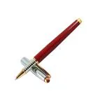 Auteur Focus Red Brass Blue Ink Ball Pen
