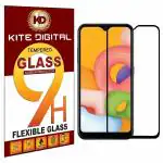 Kite Digital Samsung A02/M02 (Black) 5D/6D/11D/21D Premium Tempered Glass Screen Protector Slim 9H Hard 2.5D with Full Installation Kit