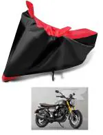 Auto Hub Bike Body Cover for Tvs Ronin , Dustproof UV Protection water resistant Custom Fit Cover-(Black-Red)