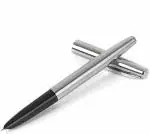 Ledos Jinhao 911 Stainless Silver Metal Fountain Pen with Fitted and Converter