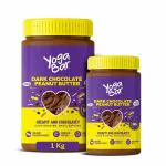 Yogabar Dark Chocolate Peanut Butter| Creamy & Chocolatey | Slow Roasted | Non-GMO Premium Peanuts | 1kg and 400gm Combo