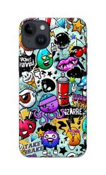 Tweakymod Printed Octupus Doodles Back Cover for IPHONE 14 PLUS