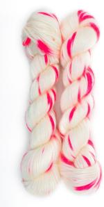 WOAFASHIONS - WORLD OF ARTS Off-White Pop Pink Acrylic, Polyester Hand Knitting Yarn, 150 G