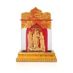 Awesome Craft Gold Plated Shree Ram Darbar Car Dashboard for Home,Temple & Office