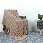 GRHAMOY Cotton Sofa Throw//Dohar for Sofa // Living Room // Home // Office Decor (Size : 130 X 170 Cms) ( Light-Brown )