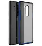 Golden Sands Rugged Frosted Semi Transparent Pc Shock Proof TPU Slim Durable Back Cover Case for Oneplus 8 Pro, Matte Blue