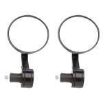 AllExtreme EX78RBM Universal 7,8 Inch Handlebar Motorcycle Rear View Side Mirrors Set Compatible for Bullet Classic Electra Standard 350cc and 500cc (Black, 2 PCS)